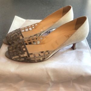 Christian Louboutin Peep toe pumps